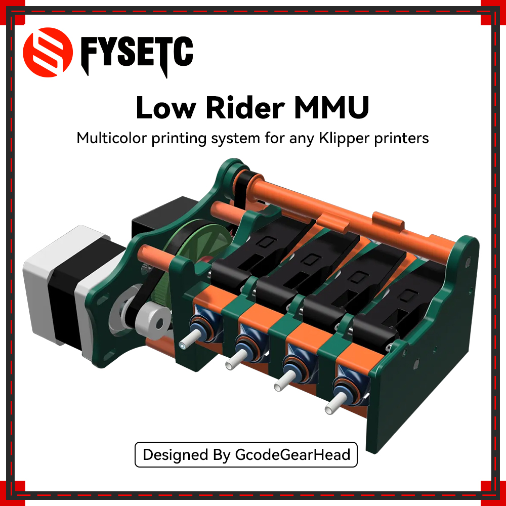 3D Printing Klipper - YENİ Low Rider MMU Çok Renkli
