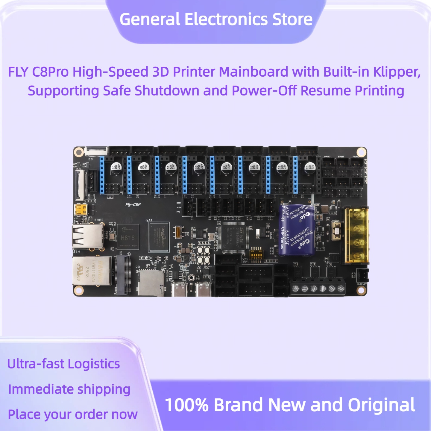 3D Printing Klipper - FLY C8Pro Yüksek Hızlı 3D Yazıcı