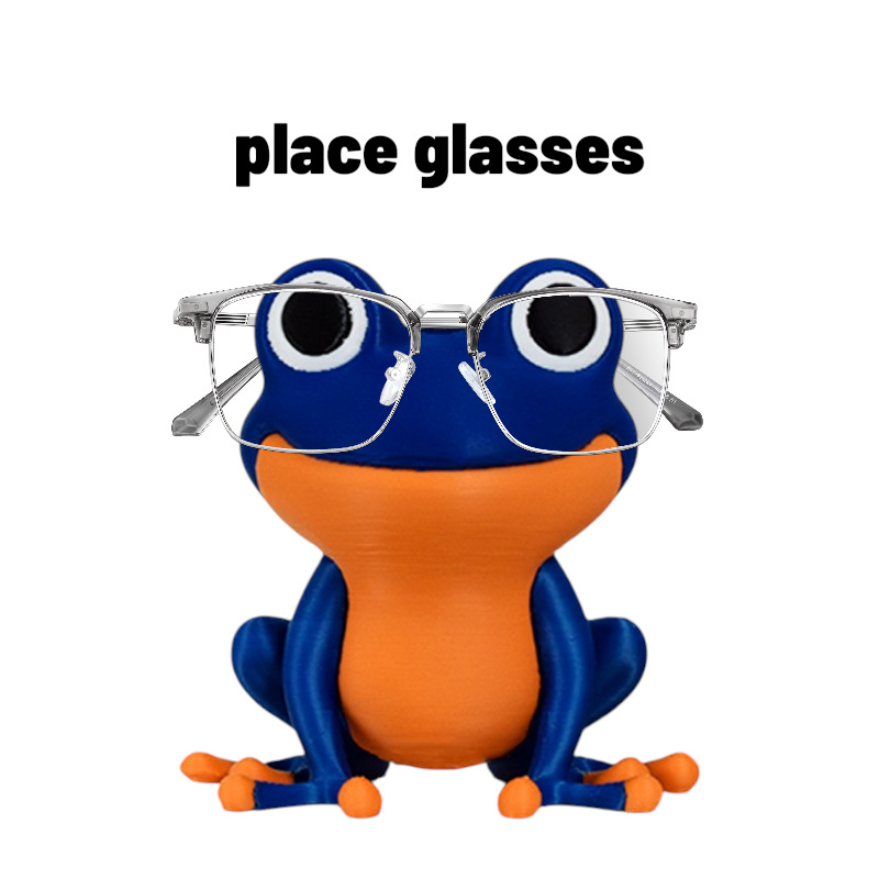 3D Printing Glasses Frames - Yaratıcı Büyük Gözlü Kurbağa Şekilli Gözlük