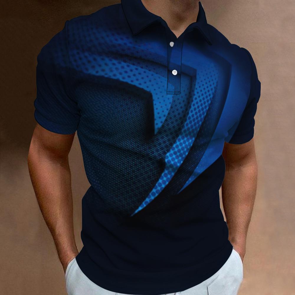 3D Printing Technology - Moda Polo t-shirt erkekler için 3d