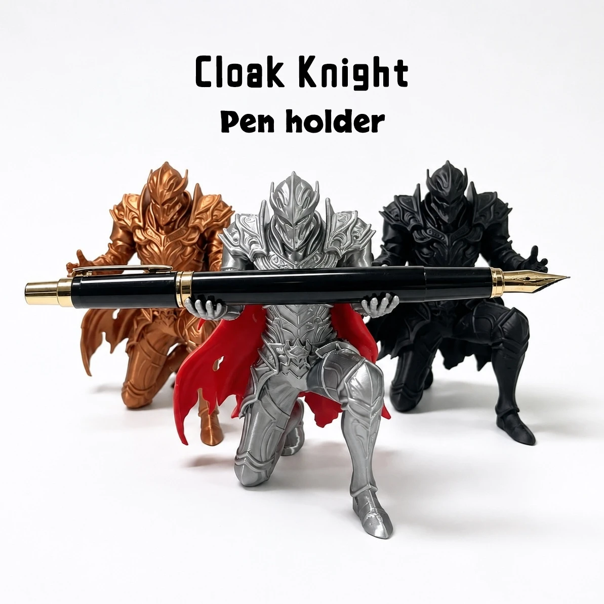 3D Printing Knight Armor - 3D baskılı kara şövalye kalemlik -