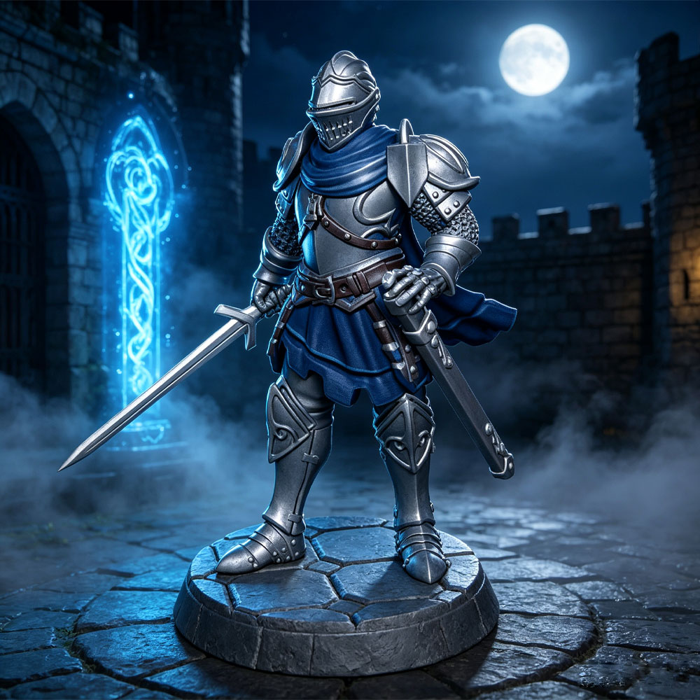 3D Printing Knight Armor - 1/24 Ortaçağ Tam Vücut Plaka Zırhı