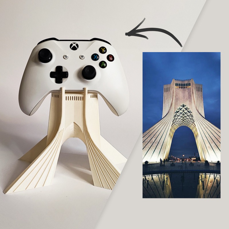 3D Printing Xbox Controller Holder - Kontrolör Tutucu Özelleştirilmiş Mimari Model Masaüstü