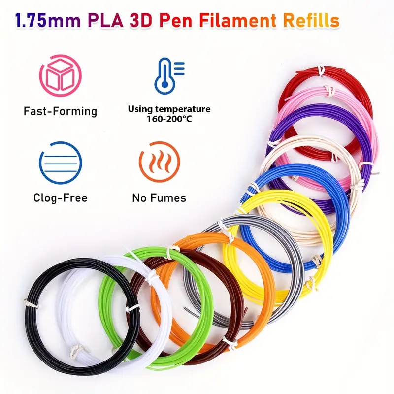 40/32/30 Renk PLA Filament 3D  - 3D Printing Pen For Kids incelemesi ve fiyatı