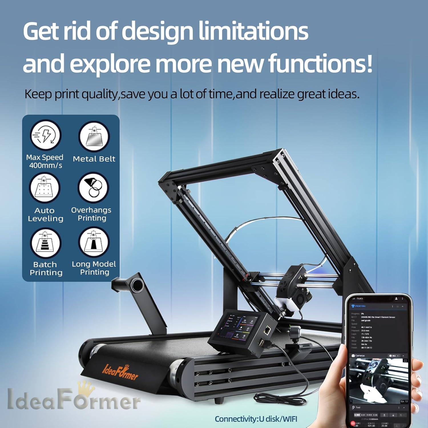 IdeaFormer IR3 V2 Konveyör Ban - 3D Printing Z Axis incelemesi ve fiyatı