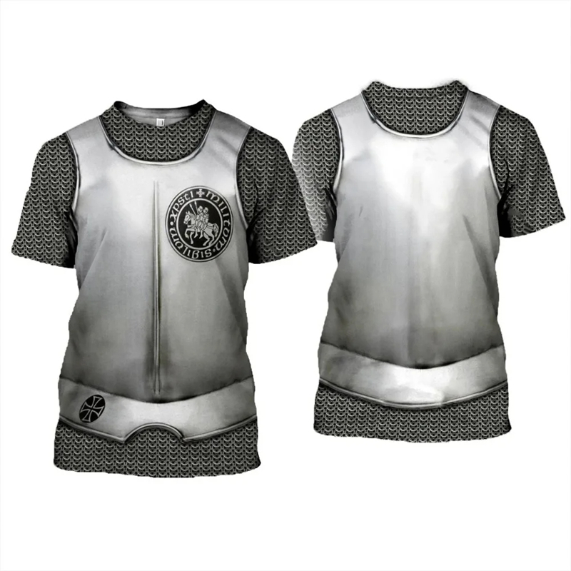 Knights Templar grafik erkek t - 3D Printing Knight Armor incelemesi ve fiyatı