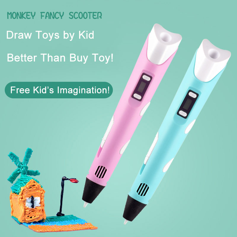 Elektronik 3D Baskı Kalem LED  - 3D Printing Pen For Kids incelemesi ve fiyatı