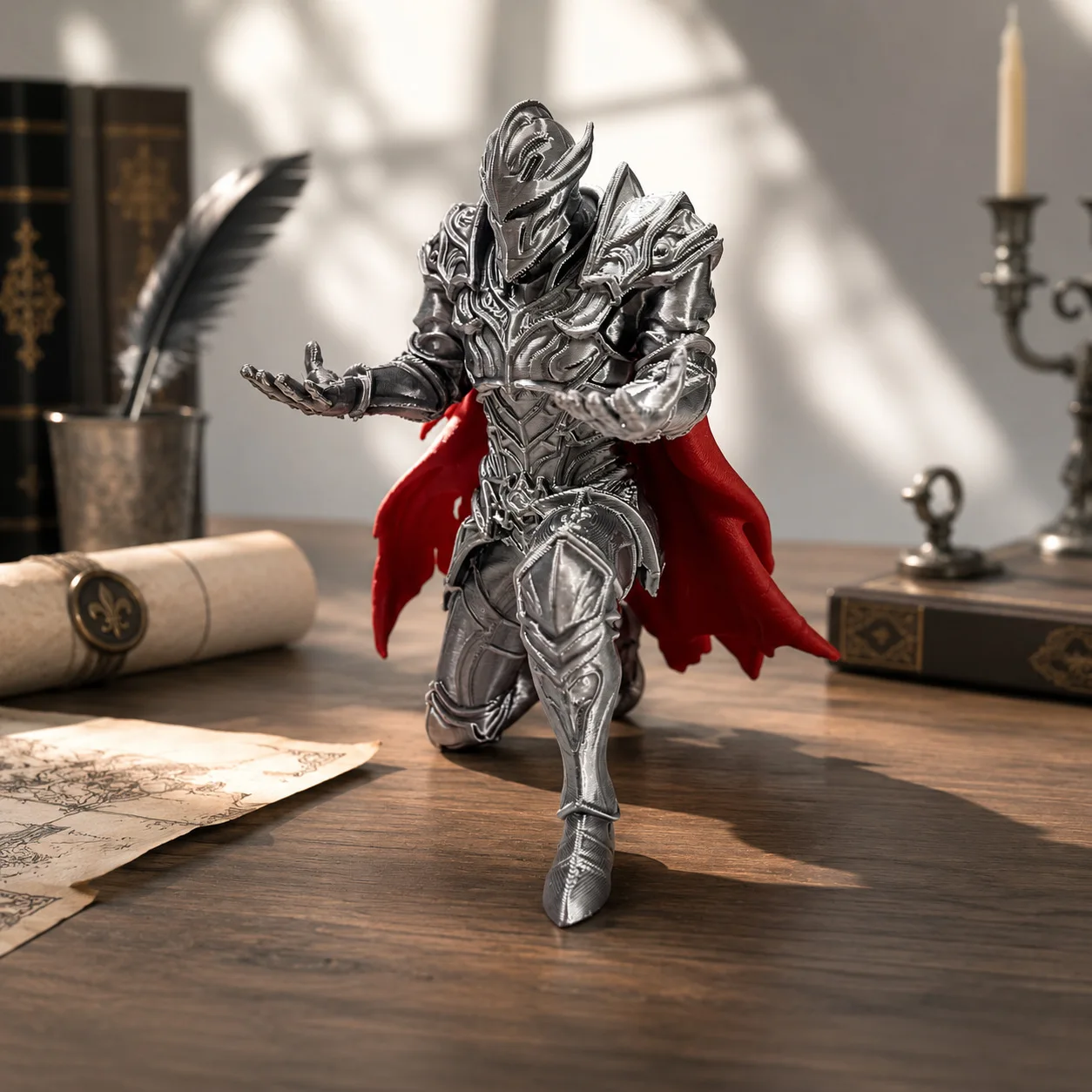 3D baskılı kara şövalye kaleml - 3D Printing Knight Armor incelemesi ve fiyatı