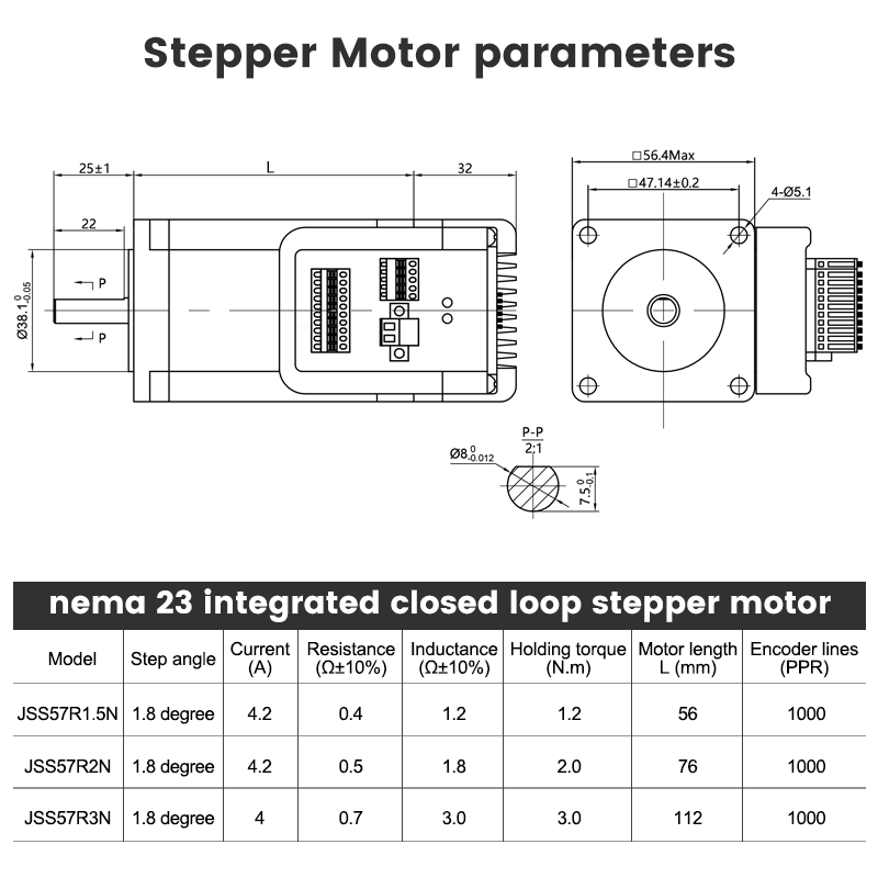 2 Fazlı RS485 Nema 23 Entegre  - Stepper Motor incelemesi ve fiyatı