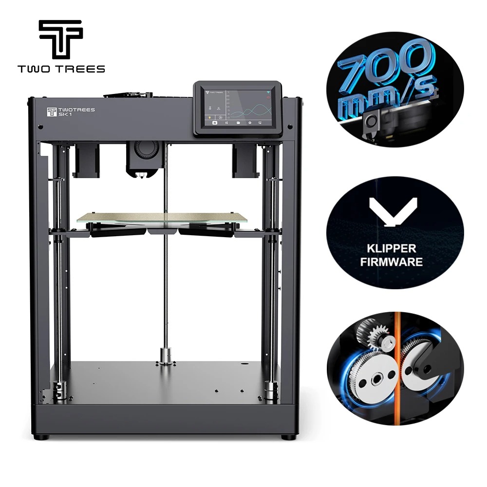 Twotrees SK1 Yüksek Hızlı 3D Y - 3D Printing Klipper incelemesi ve fiyatı