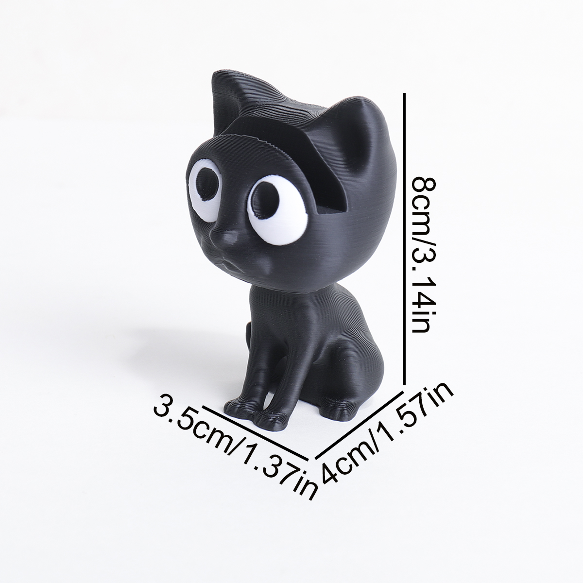 Sevimli 3D Baskılı Siyah Kedi  - 3D Printing Glasses Frames incelemesi ve fiyatı
